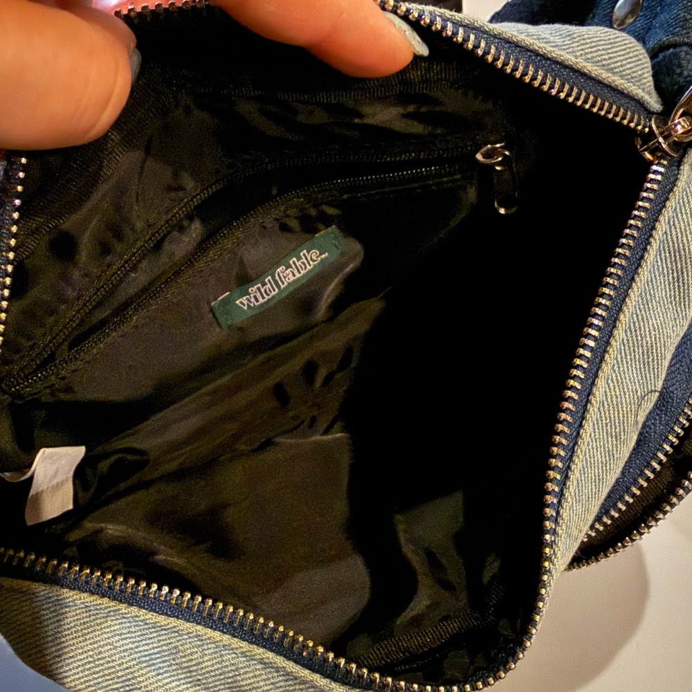 Wild Fable Patchwork Denim Crossbody Bag - Picture 3 of 5